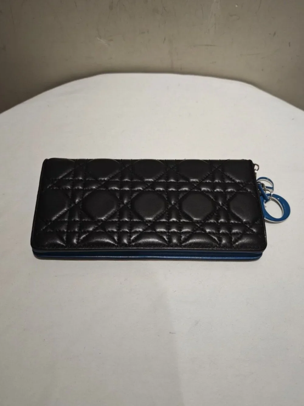 Dior Lady Dior Black Cannage Quilted Lambskin Long Wallet